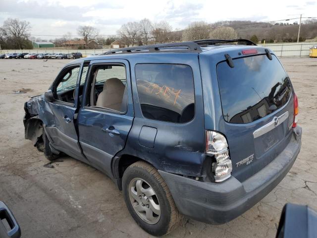 4F2YU07B41KM43367 - 2001 MAZDA TRIBUTE DX BLUE photo 2