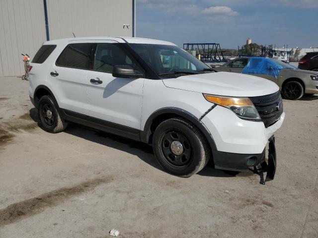 1FM5K7AR2DGC92586 - 2013 FORD EXPLORER POLICE INTERCEPTOR WHITE photo 4