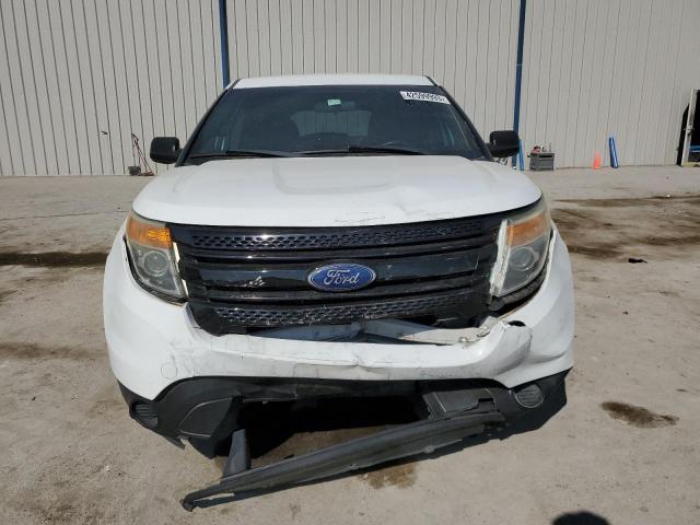 1FM5K7AR2DGC92586 - 2013 FORD EXPLORER POLICE INTERCEPTOR WHITE photo 5