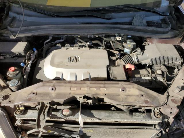 2HNYD2H60AH529306 - 2010 ACURA MDX TECHNOLOGY BURGUNDY photo 12