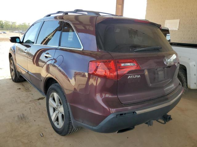 2HNYD2H60AH529306 - 2010 ACURA MDX TECHNOLOGY BURGUNDY photo 2