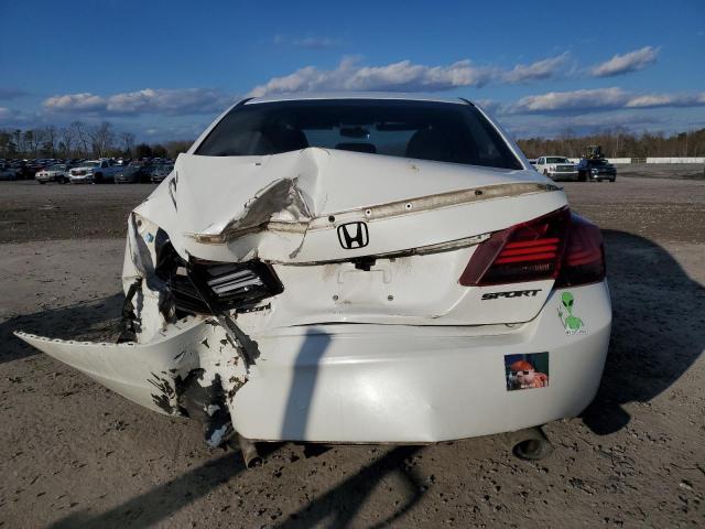 1HGCR2F5XEA160844 - 2014 HONDA ACCORD SPORT WHITE photo 6