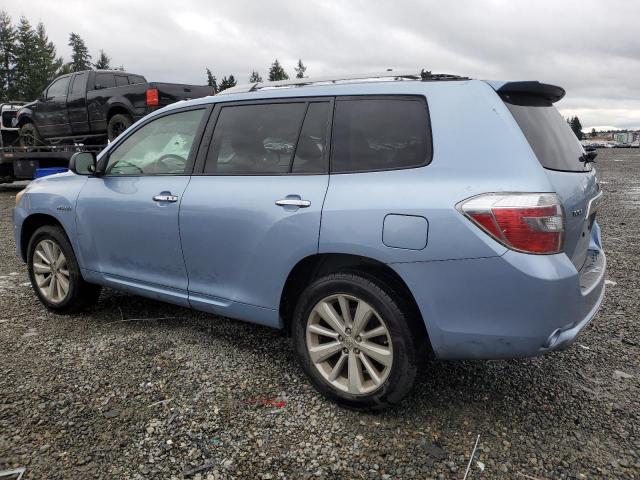 JTEEW41A992036625 - 2009 TOYOTA HIGHLANDER HYBRID BLUE photo 2