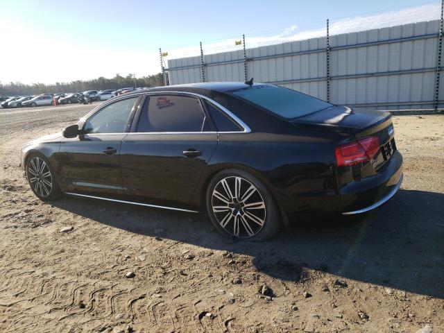 WAURGAFD9DN013452 - 2013 AUDI A8 L QUATTRO BLACK photo 2