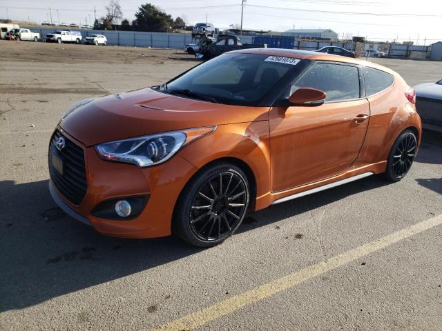 KMHTC6AE5DU166459 - 2013 HYUNDAI VELOSTER TURBO ORANGE photo 1