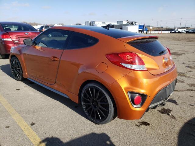 KMHTC6AE5DU166459 - 2013 HYUNDAI VELOSTER TURBO ORANGE photo 2