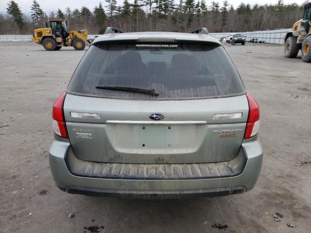 4S4BP61C897344417 - 2009 SUBARU OUTBACK 2.5I GREEN photo 6