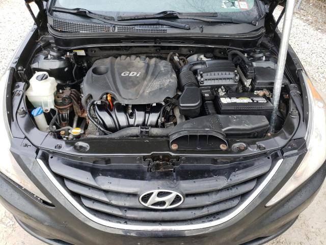 5NPEB4ACXCH469054 - 2012 HYUNDAI SONATA GLS BLACK photo 11