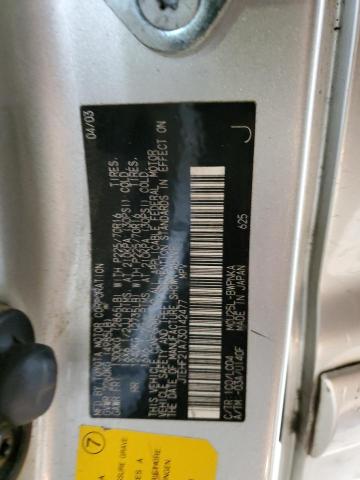 JTEHF21A730142477 - 2003 TOYOTA HIGHLANDER LIMITED SILVER photo 12