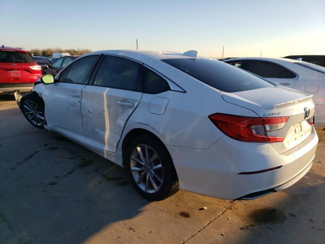 1HGCV1F14MA008950 - 2021 HONDA ACCORD LX WHITE photo 2