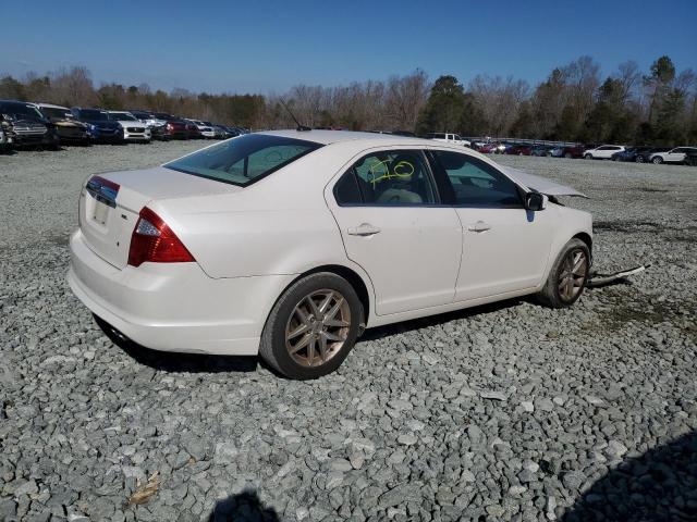 3FAHP0JA8CR129829 - 2012 FORD FUSION SEL WHITE photo 3