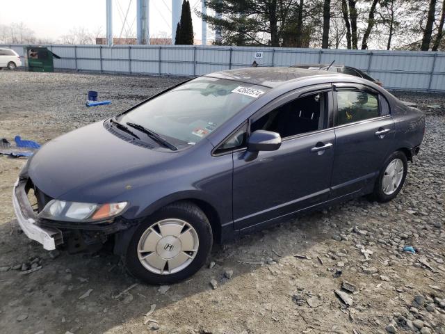 JHMFA36298S018545 - 2008 HONDA CIVIC HYBRID BLUE photo 1