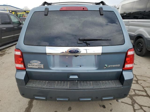 1FMCU4K30AKC29117 - 2010 FORD ESCAPE HYBRID BLUE photo 6