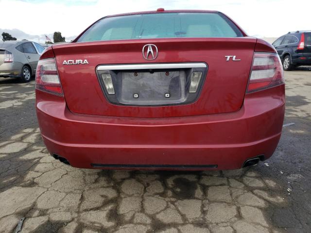 19UUA66277A022125 - 2007 ACURA TL RED photo 6