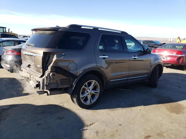 1FM5K8F82FGB25041 - 2015 FORD EXPLORER LIMITED BROWN photo 3