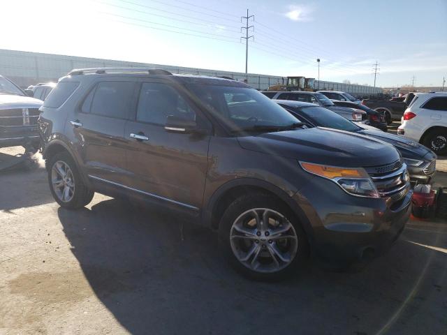 1FM5K8F82FGB25041 - 2015 FORD EXPLORER LIMITED BROWN photo 4