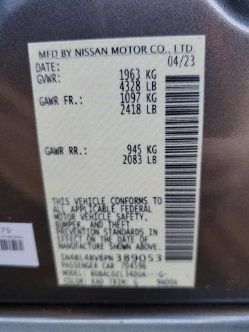 1N4BL4BV8PN389053 - 2023 NISSAN ALTIMA S GRAY photo 12