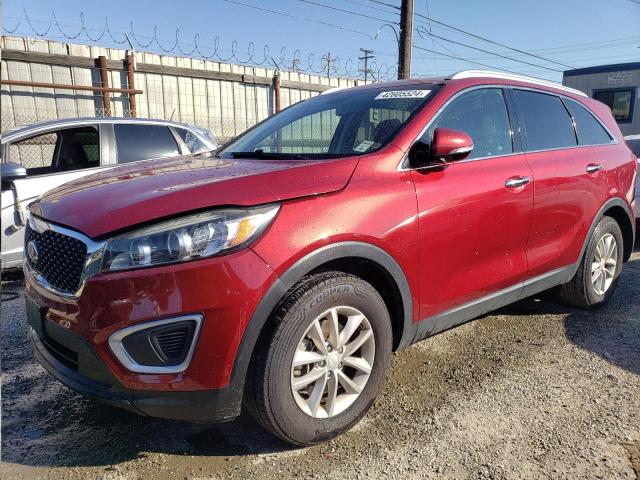 5XYPG4A35JG344249 - 2018 KIA SORENTO LX RED photo 1