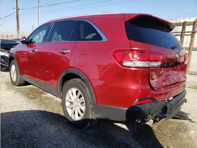 5XYPG4A35JG344249 - 2018 KIA SORENTO LX RED photo 2