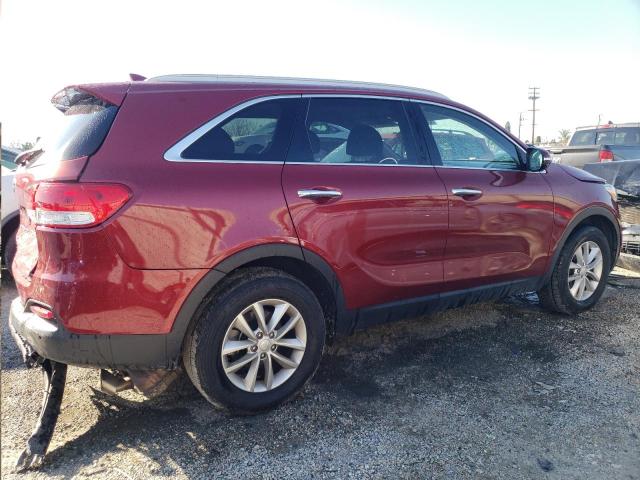 5XYPG4A35JG344249 - 2018 KIA SORENTO LX RED photo 3