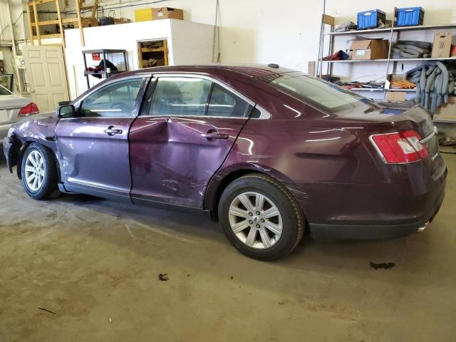 1FAHP2DW2BG184088 - 2011 FORD TAURUS SE MAROON photo 2