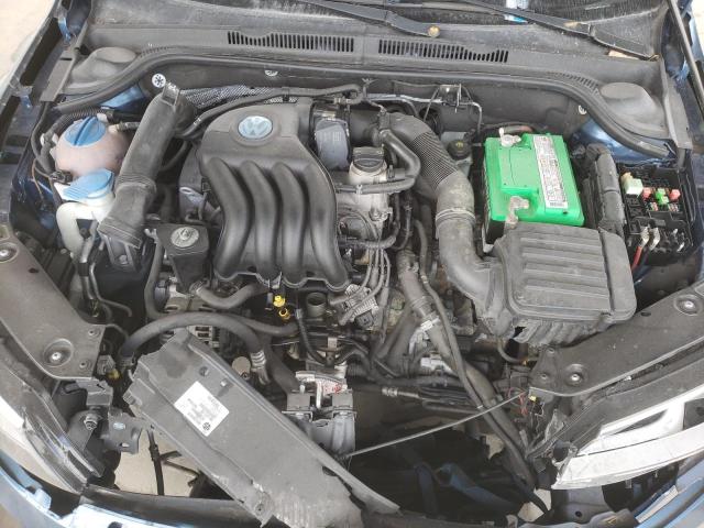 3VW2K7AJ3FM226779 - 2015 VOLKSWAGEN JETTA BASE أزرق صورة 11