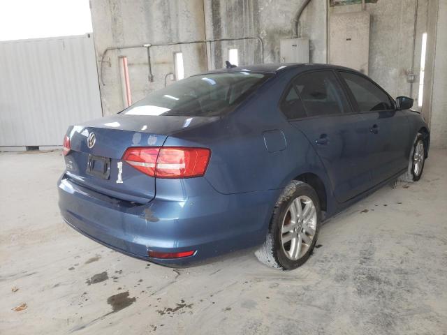 3VW2K7AJ3FM226779 - 2015 VOLKSWAGEN JETTA BASE أزرق صورة 3
