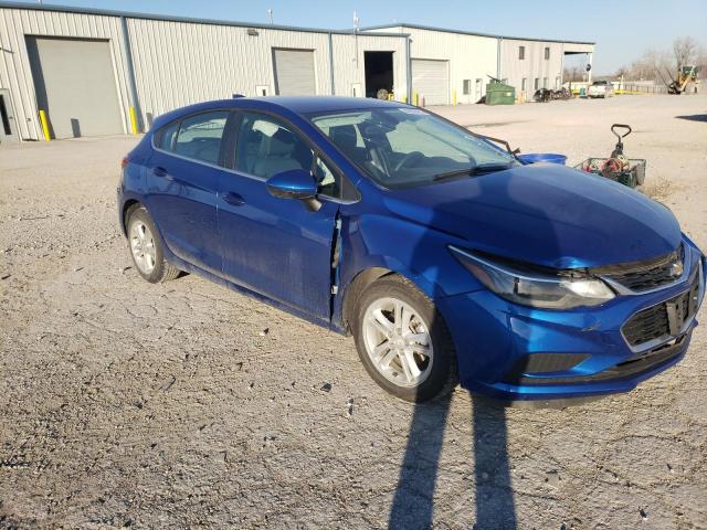 3G1BE6SM2HS508612 - 2017 CHEVROLET CRUZE LT BLUE photo 4