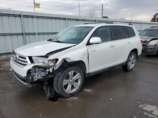 5TDYK3EH5DS140996 - 2013 TOYOTA HIGHLANDER LIMITED WHITE photo 1