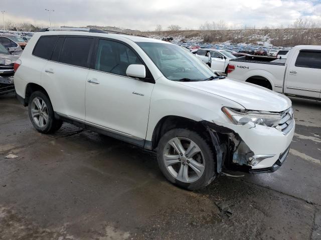 5TDYK3EH5DS140996 - 2013 TOYOTA HIGHLANDER LIMITED WHITE photo 4