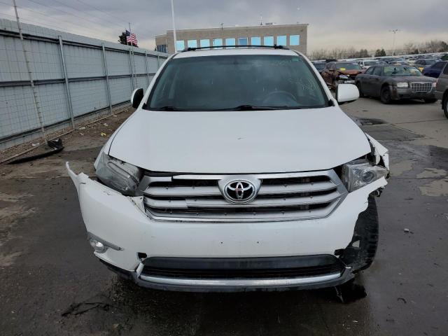 5TDYK3EH5DS140996 - 2013 TOYOTA HIGHLANDER LIMITED WHITE photo 5