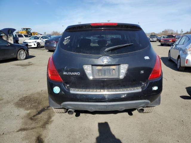 JN8AZ08T56W417357 - 2006 NISSAN MURANO SL BLACK photo 6