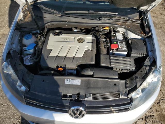 3VWPL7AJ6BM625988 - 2011 VOLKSWAGEN JETTA TDI SILVER photo 11