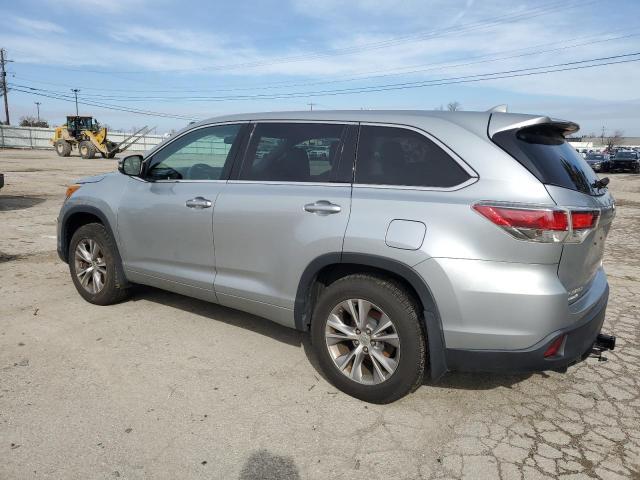 5TDBKRFH6FS172169 - 2015 TOYOTA HIGHLANDER LE SILVER photo 2