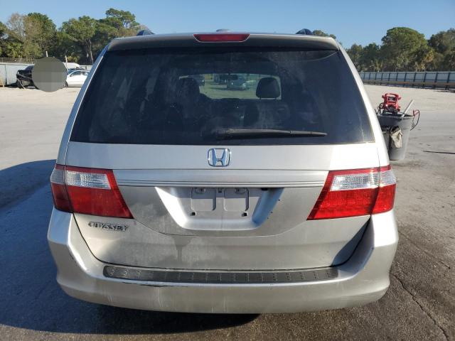 5FNRL38756B433535 - 2006 HONDA ODYSSEY EXL SILVER photo 6