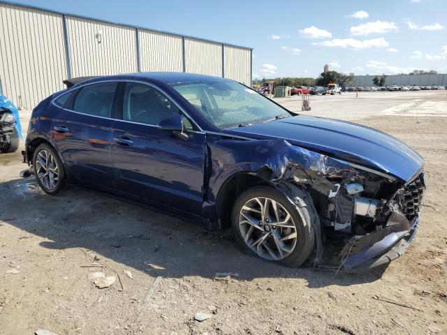 5NPEF4JA4LH054265 - 2020 HYUNDAI SONATA SEL BLUE photo 4