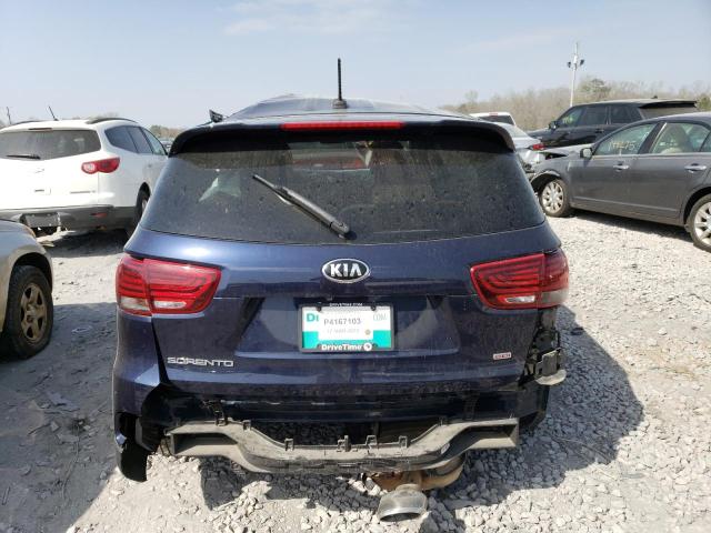 5XYPG4A35LG626846 - 2020 KIA SORENTO L BLUE photo 6