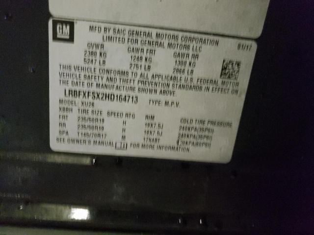 LRBFXFSX2HD164713 - 2017 BUICK ENVISION PREMIUM II Qara foto 13