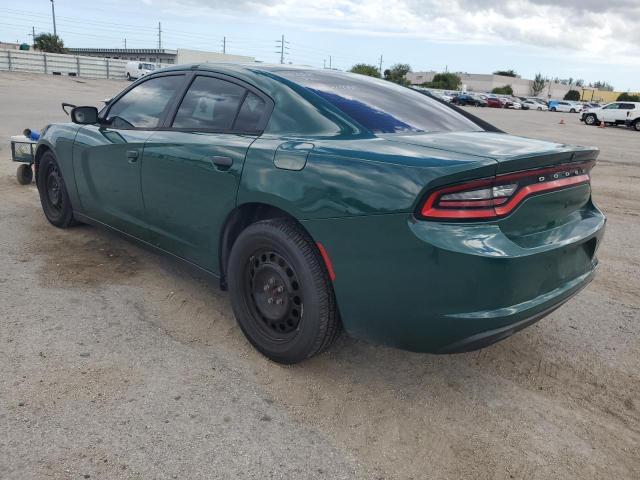 2C3CDXKT9FH905542 - 2015 DODGE CHARGER POLICE GREEN photo 2