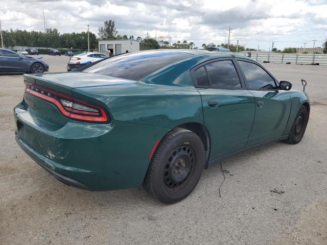 2C3CDXKT9FH905542 - 2015 DODGE CHARGER POLICE GREEN photo 3