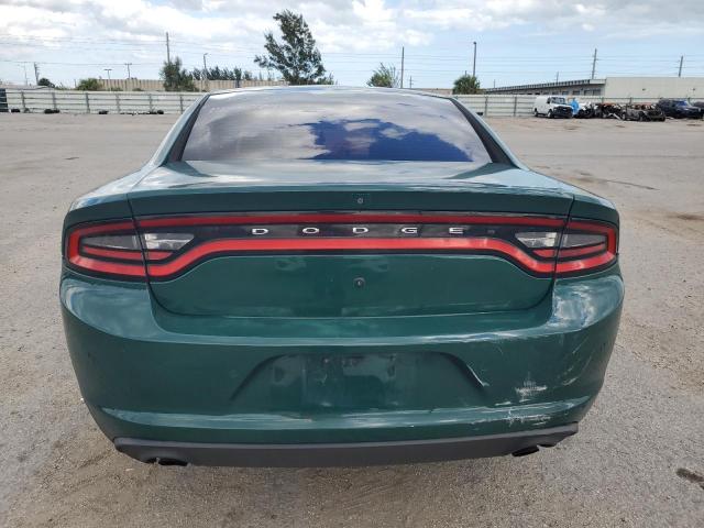 2C3CDXKT9FH905542 - 2015 DODGE CHARGER POLICE GREEN photo 6