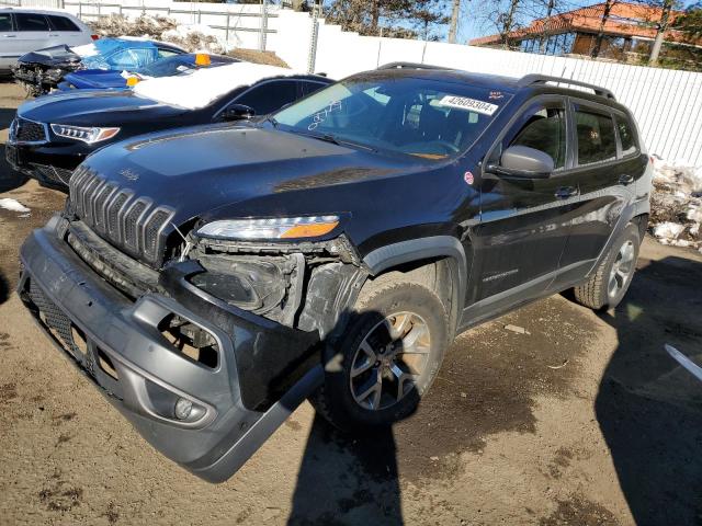 1C4PJMBS7FW574201 - 2015 JEEP CHEROKEE TRAILHAWK BLACK photo 1
