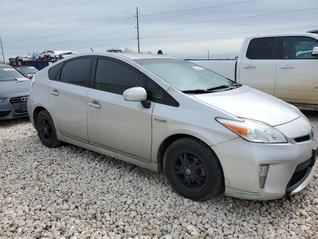 JTDKN3DU3F0466877 - 2015 TOYOTA PRIUS SILVER photo 4