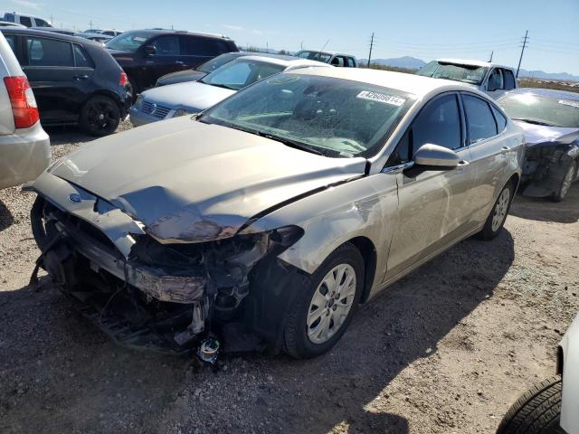 3FA6P0G77KR232824 - 2019 FORD FUSION S GOLD photo 1