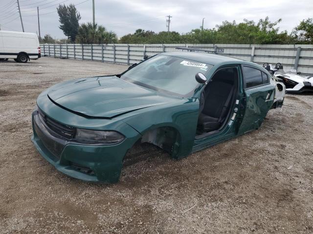 2C3CDXKTXFH905534 - 2015 DODGE CHARGER POLICE GREEN photo 1