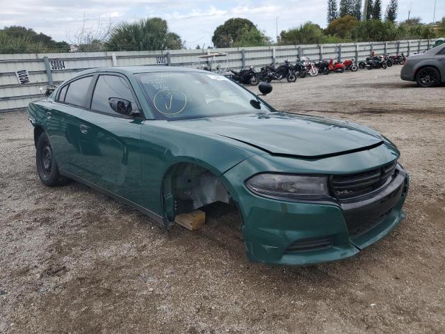 2C3CDXKTXFH905534 - 2015 DODGE CHARGER POLICE GREEN photo 4