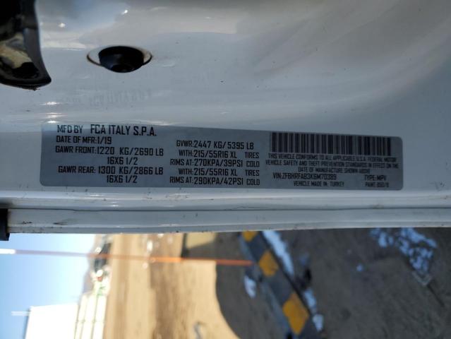 ZFBHRFAB3K6M70389 - 2019 RAM PROMASTER WHITE photo 13