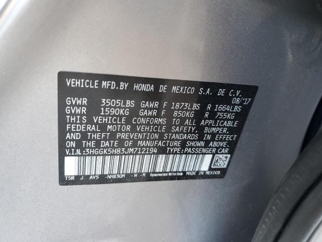 3HGGK5H83JM712194 - 2018 HONDA FIT EX SILVER photo 12