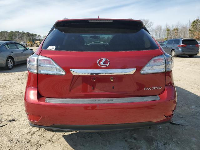 2T2BK1BA7BC085759 - 2011 LEXUS RX 350 RED photo 6