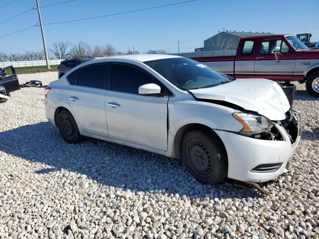 3N1AB7AP5DL634001 - 2013 NISSAN SENTRA S WHITE photo 4